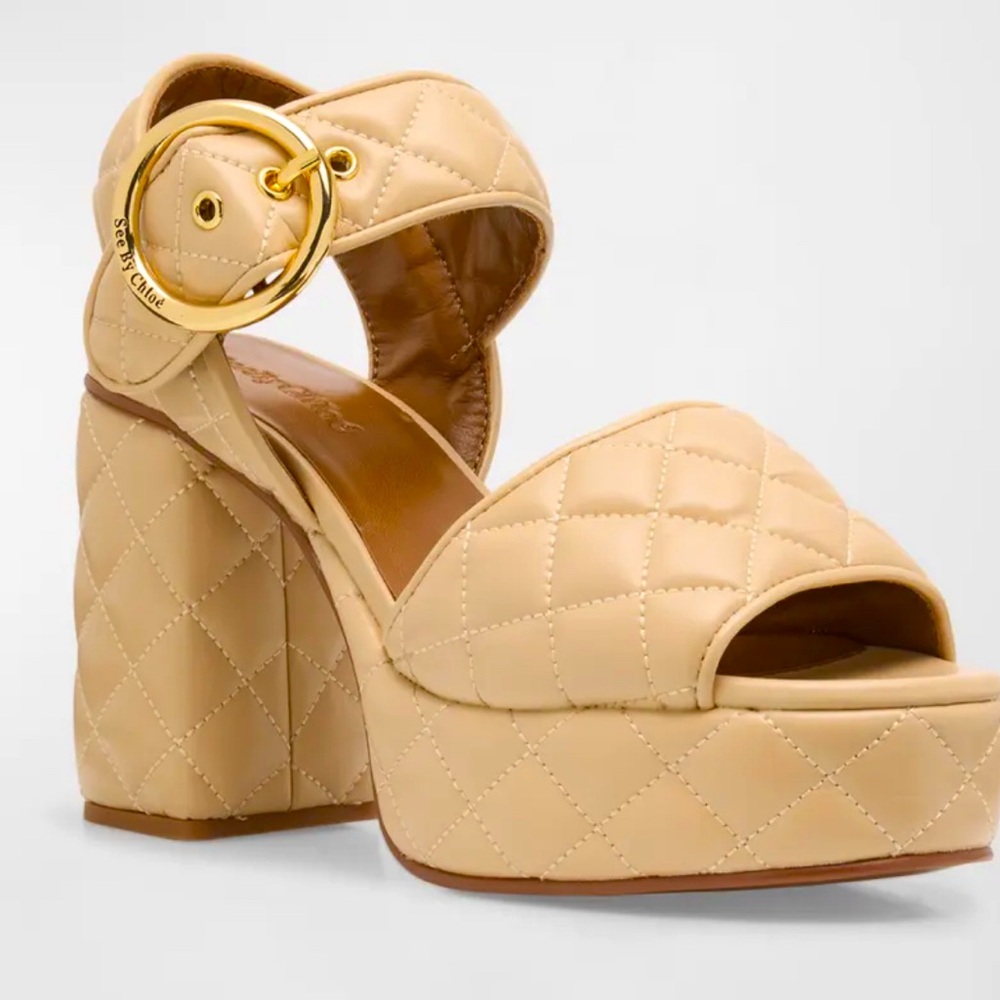 See by Chloe Quilted Ankle strap sandal - size 37
